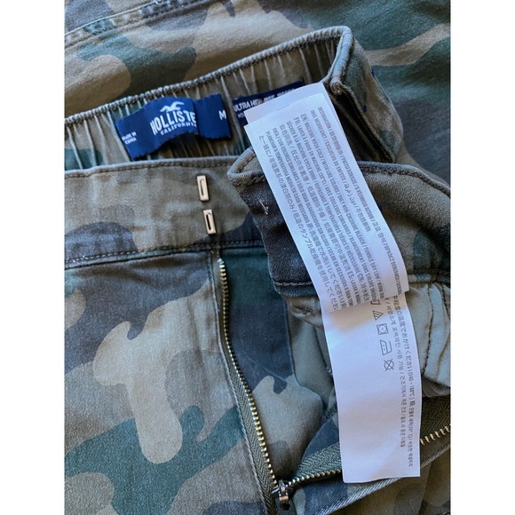 Hollister Womens Camouflage Cargo Jogger‎ Pants Ultra High Rise Medium - Picture 7 of 7